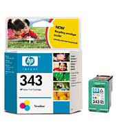 Hp  343 Tri-colour Inkjet Print Cartridge with Vivera Inks (C8766E)